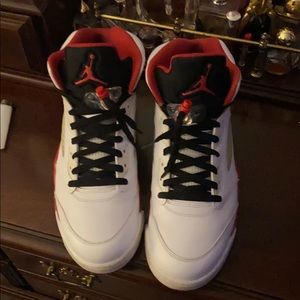 2013 Nike Air Jordan Retro 5 Fire Red DS Size 11.5